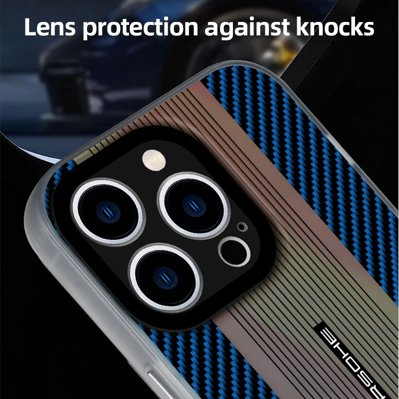 Luxury Lens Protection Phone Case For iPhone 12 13 14 Pro Max Silicone Laser Mobile Phone Case For iPhone 14 Pro Max Funda Shell
