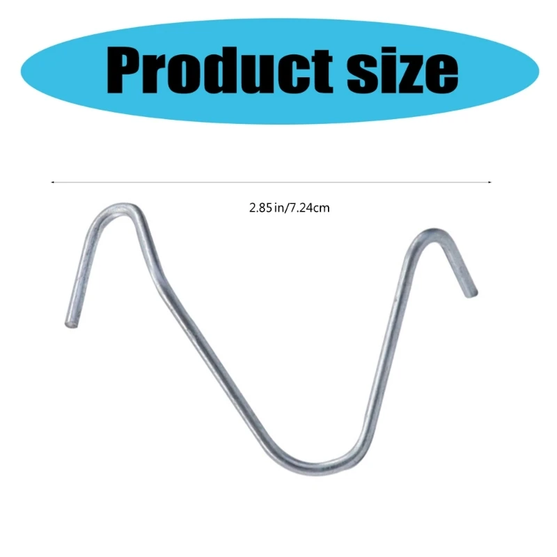 Упаковка из 200 оцинкованных зажимов для проволоки забора. Простая установка.