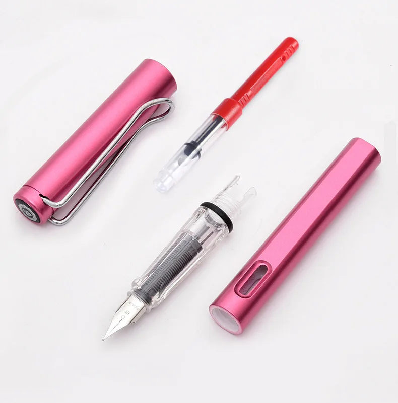 33 Pcs Fountain Pen Set School Student Pens Replacable Ink Set Black/Blue/Red ink EF 0.38 mm Office Writing Supplies Stationery