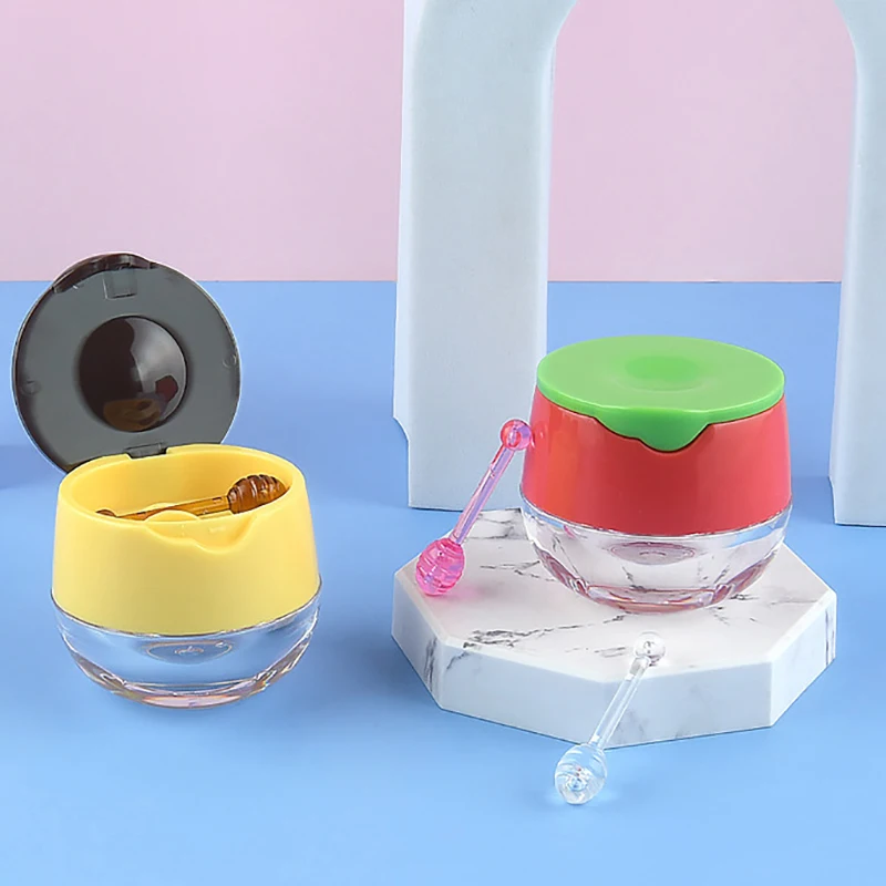 

6g Empty Lip Masque Box With Spoon Multi-purpose Refillable Convenient Travel Empty Lip Balm Makeup Jar Pot
