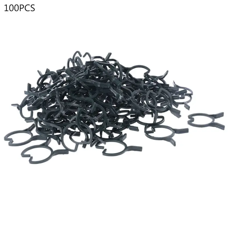 100 Pieces Plant Support Clips Garden Plant Clips Reusable Plant Support Clip for Supporting Vine Garden Flower Tomatoes