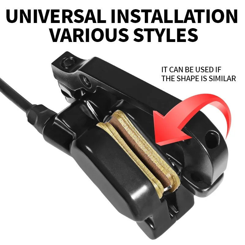 Фото BUCKLOS велосипедные керамические тормозные колодки для Shimano D01S D03S дисковые тормозные колодки MTB E-Bike 4-поршневые гидравлические тормозные колодки из спеченной смолы №5