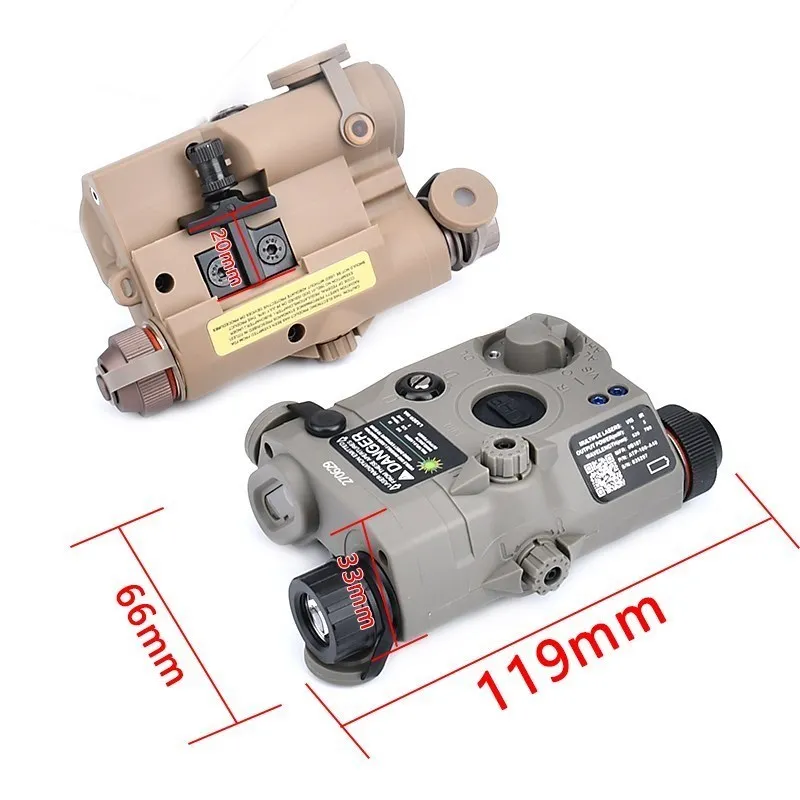 Тактический страйкбол UHP PEQ-15 PEQ15 Лазерное прицеление LA5C Красная точка Зеленый
