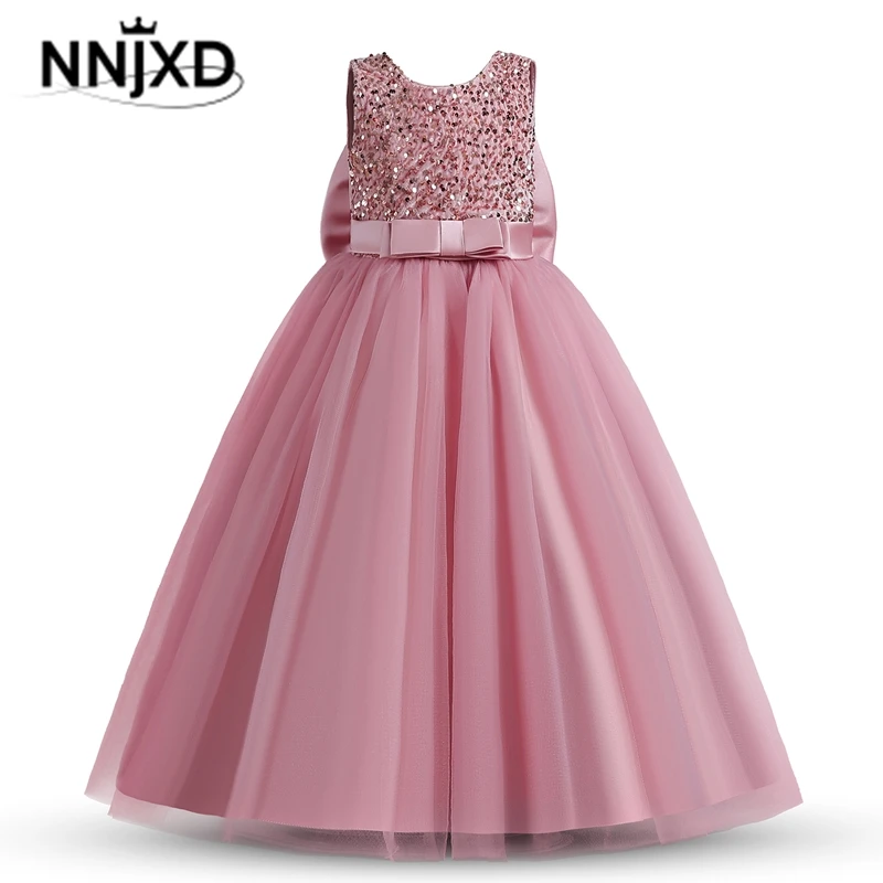 Кружевное платье длиной до щиколотки с цветочным принтом для девочек 5–14 лет NNJXD