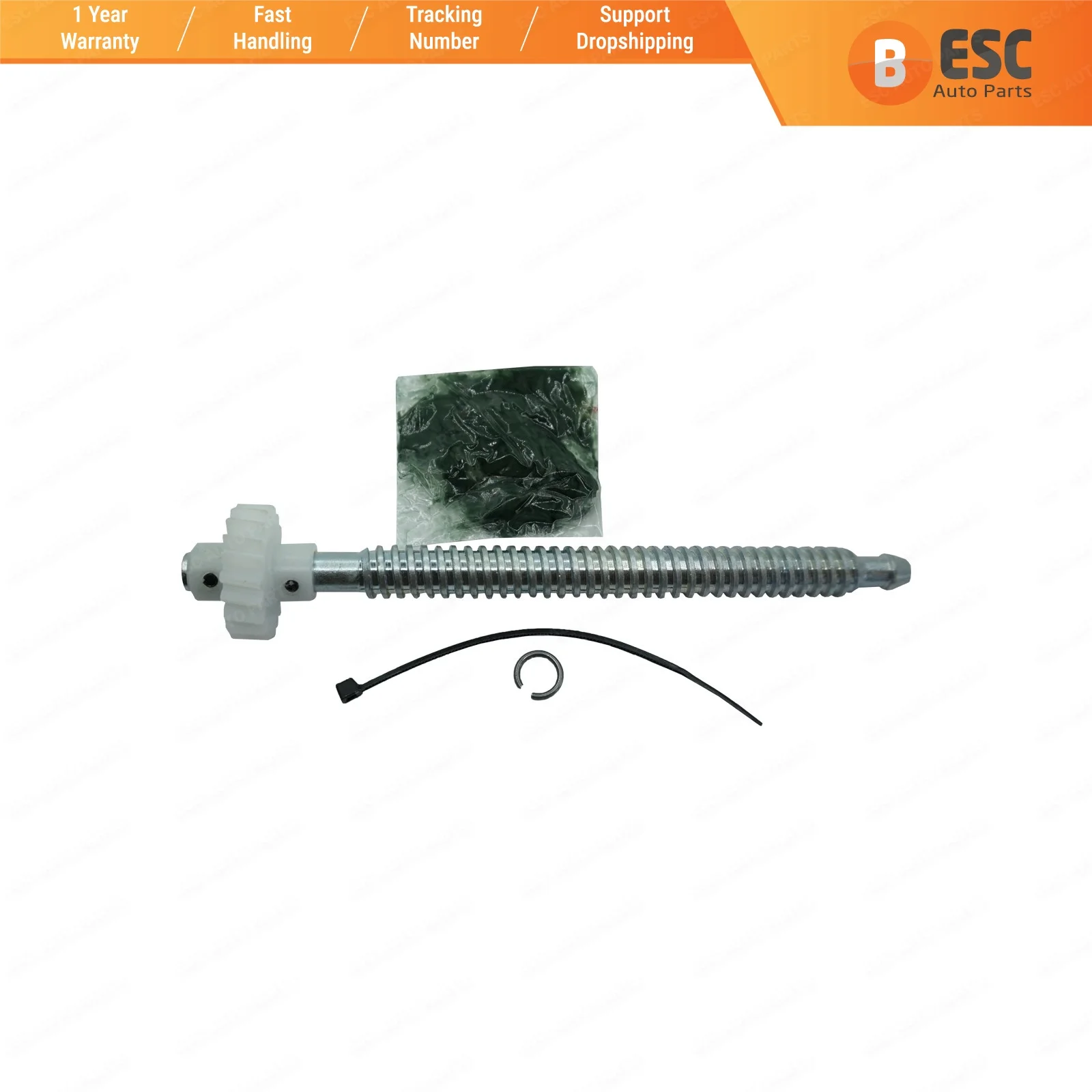 

ESC Auto Parts EGE572 Seat Height Adjuster Motor 5609510 Repair Plastic Gear 16 cm Axis for Ford Mondeo Galaxy S-Max Jaguar