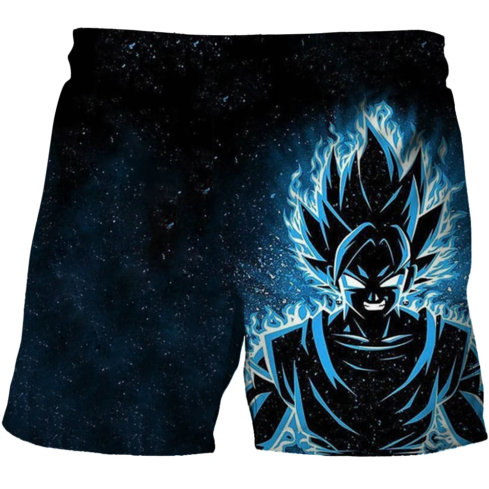 

Детские летние пляжные брюки Goku, пляжные шорты для отдыха с 3D-принтом дракона зет Зет, быстросохнущие дышащие шорты, 2023