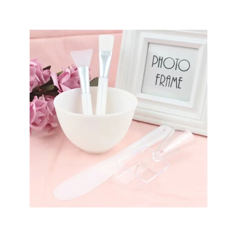 

DIY Beauty Silicone Mask Bowl Set,Silicone face mask brush , Mask Stick, Scaled Measuring Spoon, Homemade Mask Tool