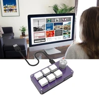 portable mini 6 keys keypad diy shortcut keyboard pro gaming drawing keyboard keyboard mini mechanical keyboa v2e6