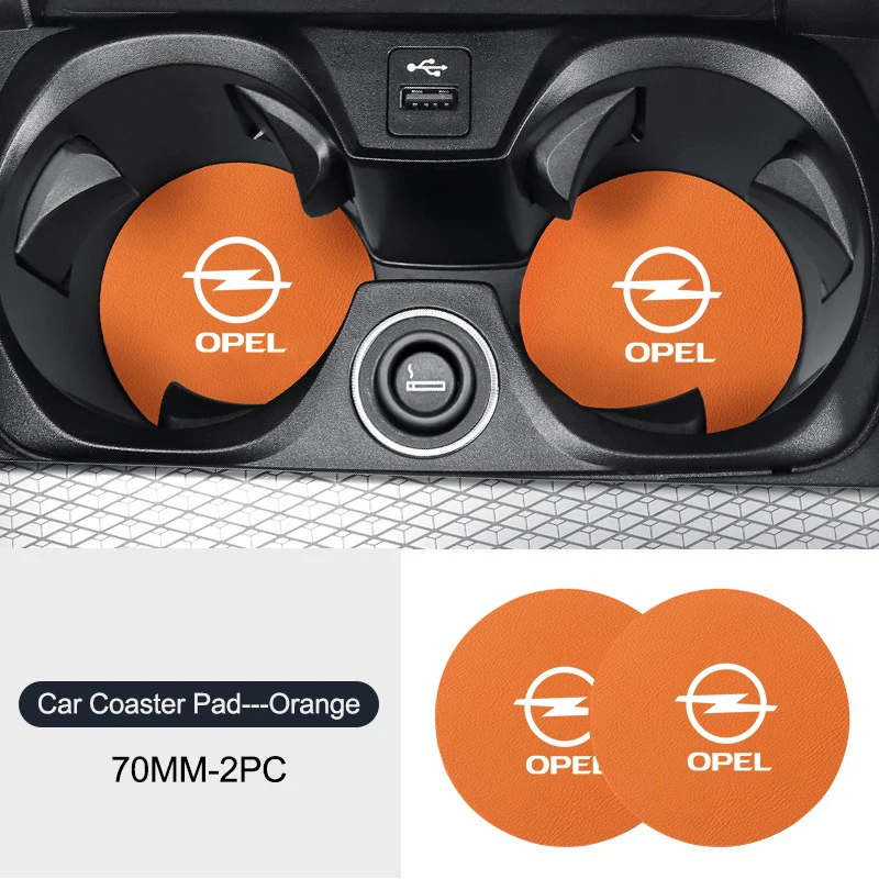 Фото Для Opel Mokka Adam Combo OPC Vauxhall Vectra H G J Antara C Zafira A Vivaro 2 шт. Автомобильный противоскользящий коврик для чашки с водой с логотипом №2