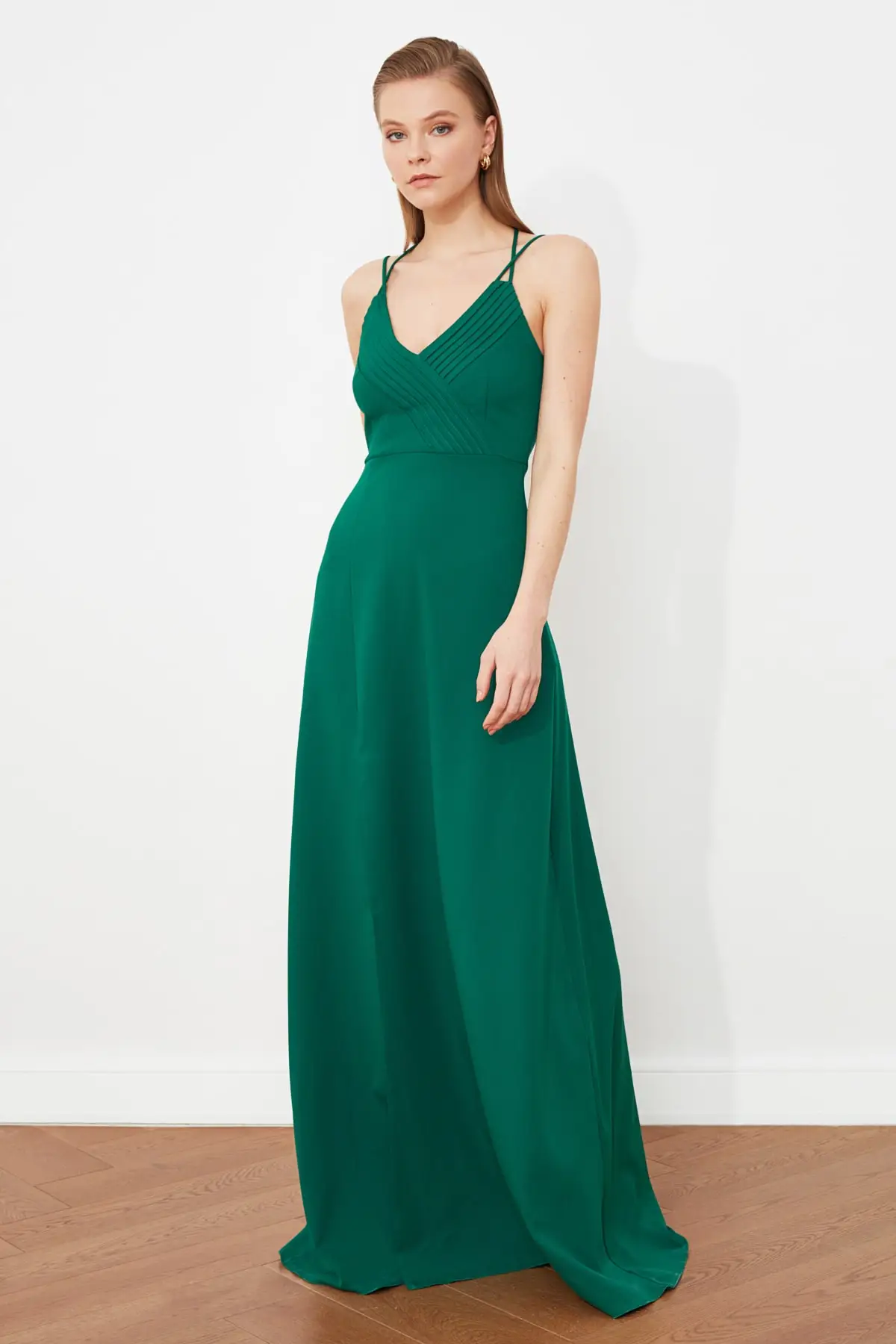 Вечернее платье в рубчик для выпускного вечера TPRSS20AE0050|Вечерние платья| |