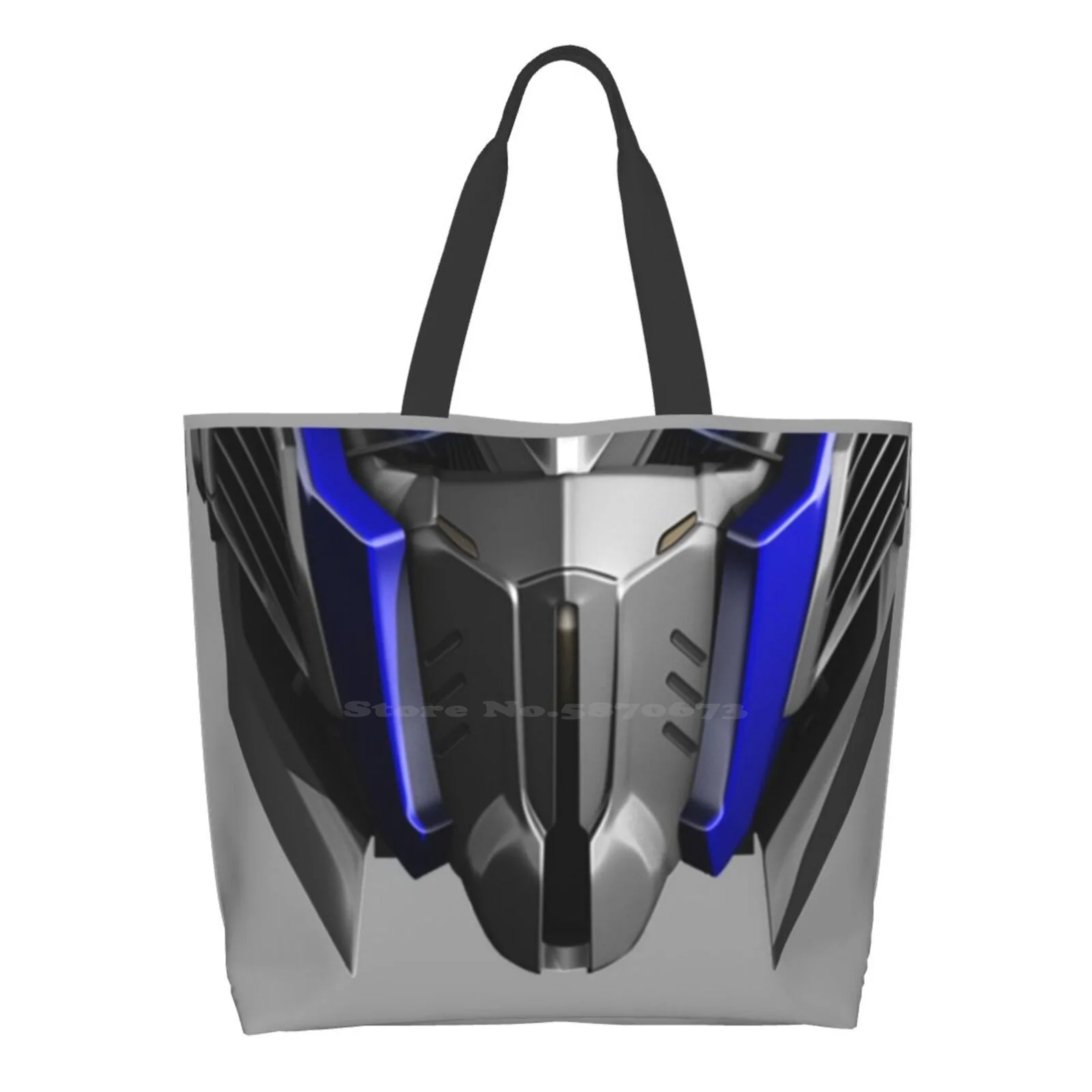 

Face Mask Printed Casual Tote Large Capacity Female Handbags Robot