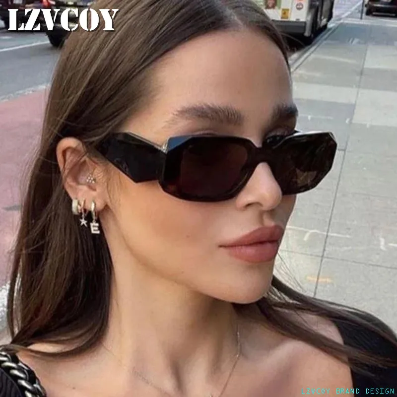 

Популярные прямоугольные солнцезащитные очки, женские брендовые дизайнерские модные крутые Асимметричные женские солнцезащитные очки 2022,...