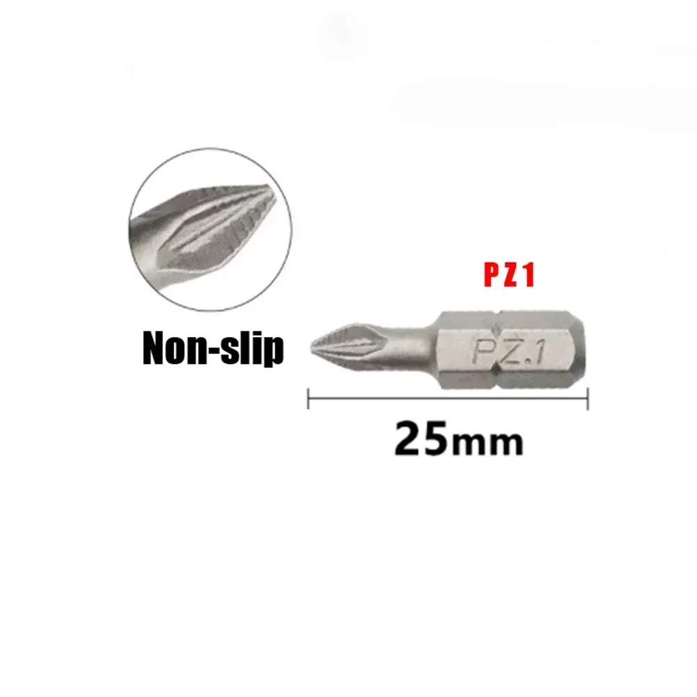 Набор бит отверток PH с шестигранным хвостовиком PH1/PZ1/PH2/PZ2/PH3/PZ3 противоскользящая