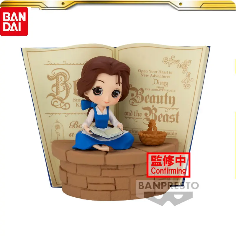 Bandai Qposket Stories Beauty and The Beast Belle Action Figure Collectible Model Collection Decor Doll Original Gift