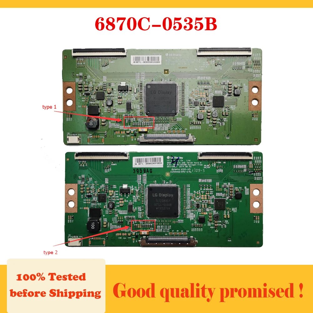 Фото 6870C-0535B Плата T-con для ТВ-дисплея V15 UHD TM120 Ver0.9 ... И т. д. 2-х типов платы для ТВ-ПЛАТЫ 6870C 0535B №1