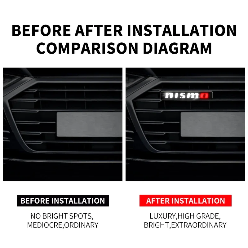 Автомобильные декоративные светодиодные фонари передняя решетка капота