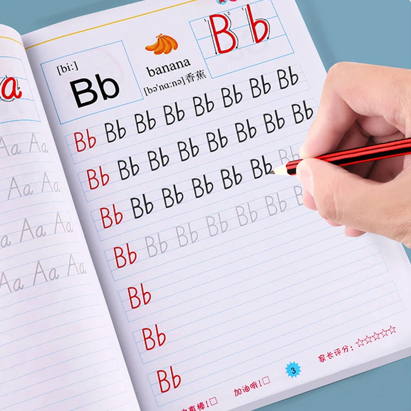

New SaleEnglish Excercise Book，Learning Writing English，For Kid Children kindergarten Exercises Calligraphy Practice Book libros