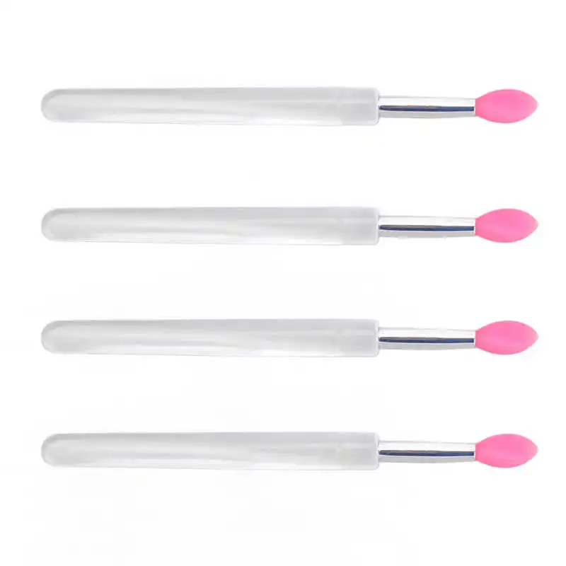 

Кисть для губ с длинной ручкой, равномерное нанесение, портативная компактная силиконовая помада, двусторонняя кисть для салона красоты