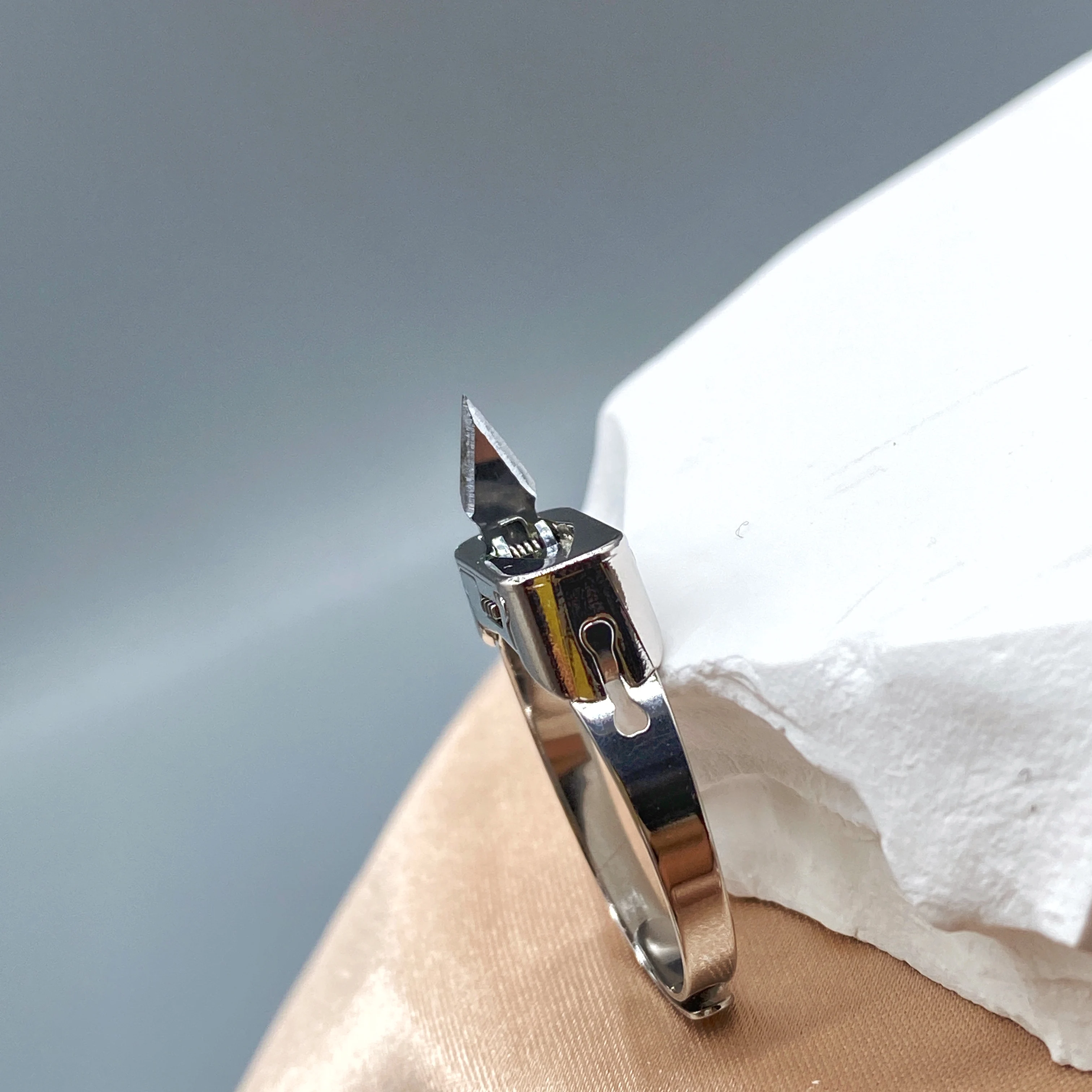 Регулируемый кольцевой нож для самообороны скрытое лезвие персонализированный