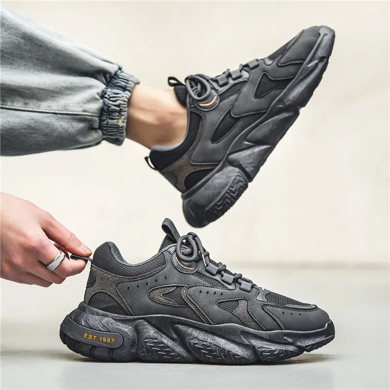 Fashion Sneakers Spring New Men Shoes Breathable Running Shoes Comfortable Casual Shoes Mesh Athletic Shoes for Men