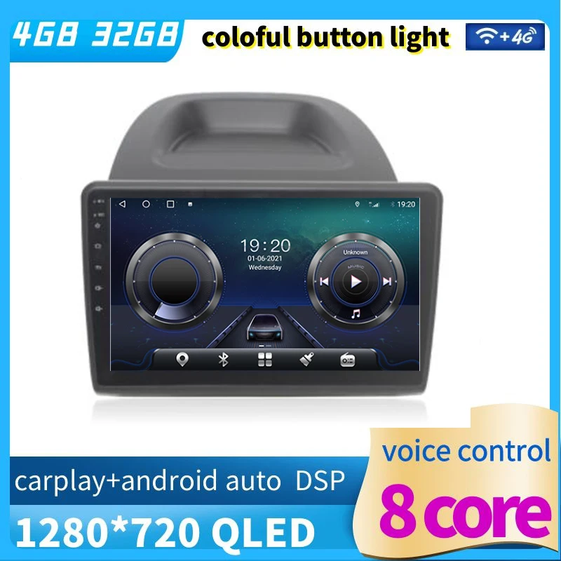 

9" octa-core 1280*720 QLED Screen Android 12 Car GPS Video Player Navigation For Ford Ecosport 2018-2022