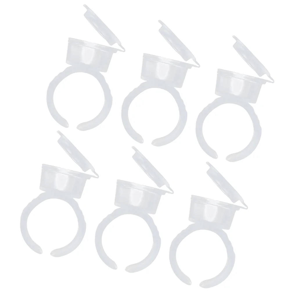 

Ring Glue Ink Rings Cup Holder Pigment Disposable Cups Makeup Lashes Lash Organizer