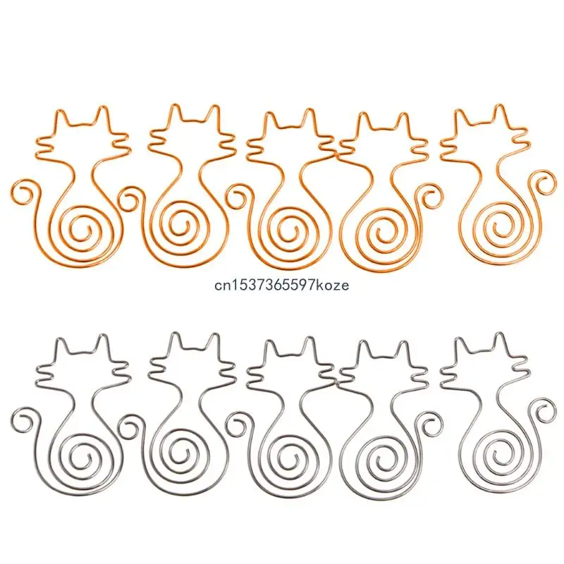 

for Cat Metal Paper Clips Pin Book Memo Clip Office School Station