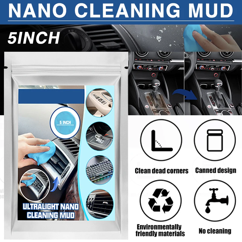 

1pc Car Air Vent Dust Cleaner Gel Household Auto Laptop Keyboard Cleaning Gel Office Gap Wash Mud Removal Slime Rubber