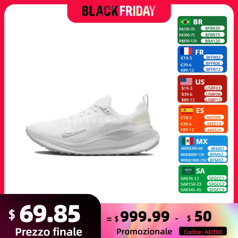 Женские кроссовки Nike REACTX INFINITY RUN 4 осенние легкие с мягкой подкладкой удобные и