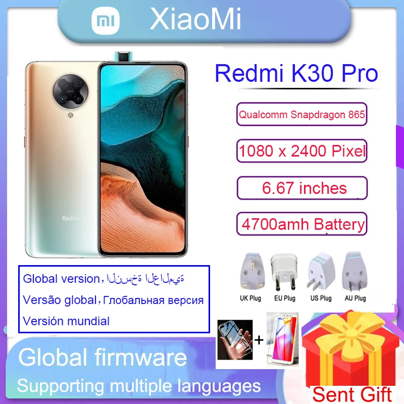 Original Xiaomi Redmi K30 Pro Zoom version 5G Smartphone Snapdragon 865 Eight Core 6.67 Full Curved Screen 64 Million Pixels enlarge
