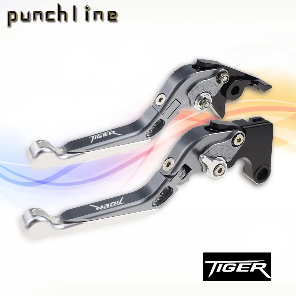 

Logo TIGER Fit For TIGER 1050/Sport 2007-2016 For TIGER 800/XC 2011-2014 Folding Extendable Adjustable Cluth Brake Levers Set