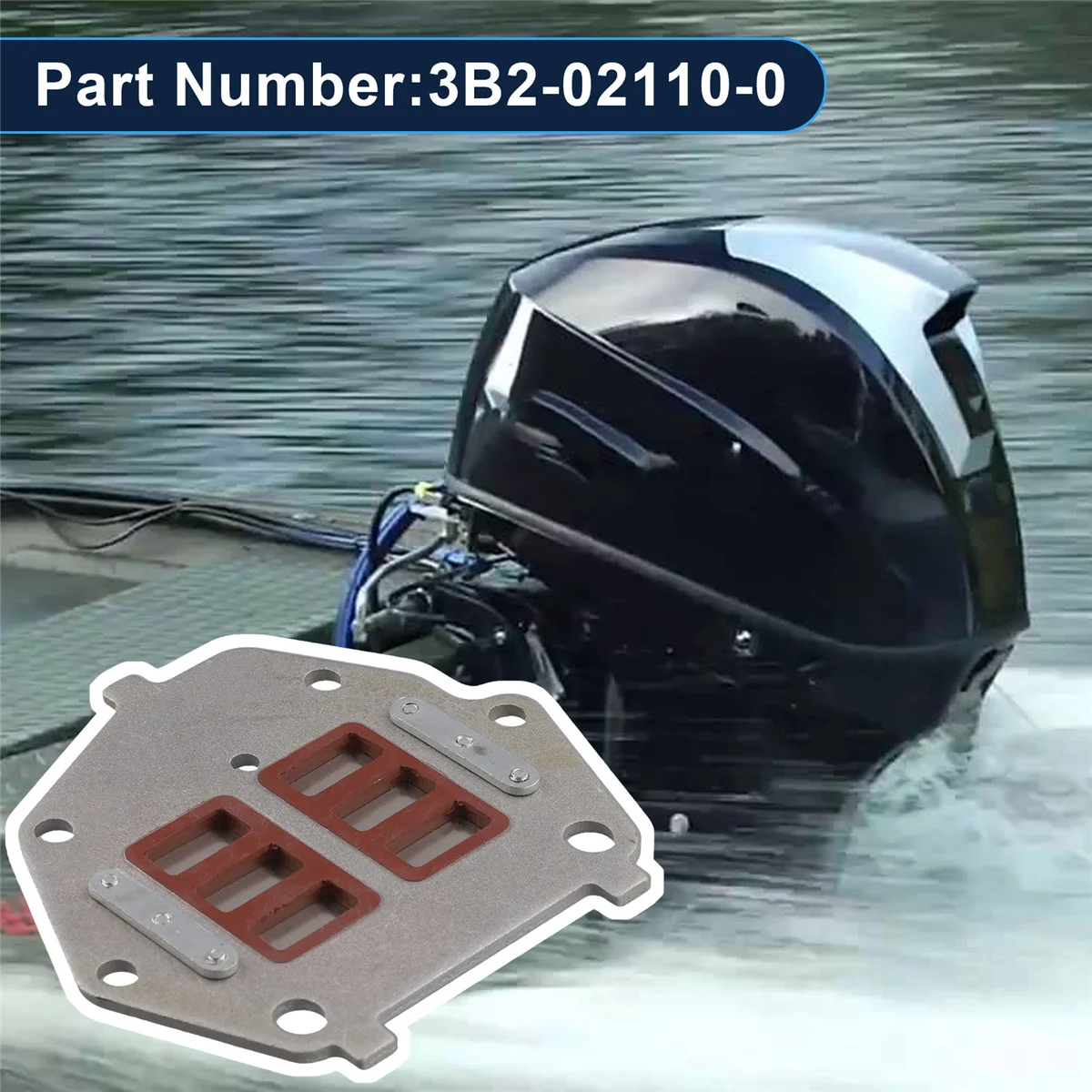 Inlet Reed Valve Assy 3B2-02110-0 for Tohatsu Outboard Motor Boat Engine Parts