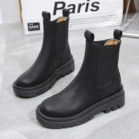 2022 fashion women martin boots genuine leather white ankle boots female casual punk shoes plus size man motorcycle white boot