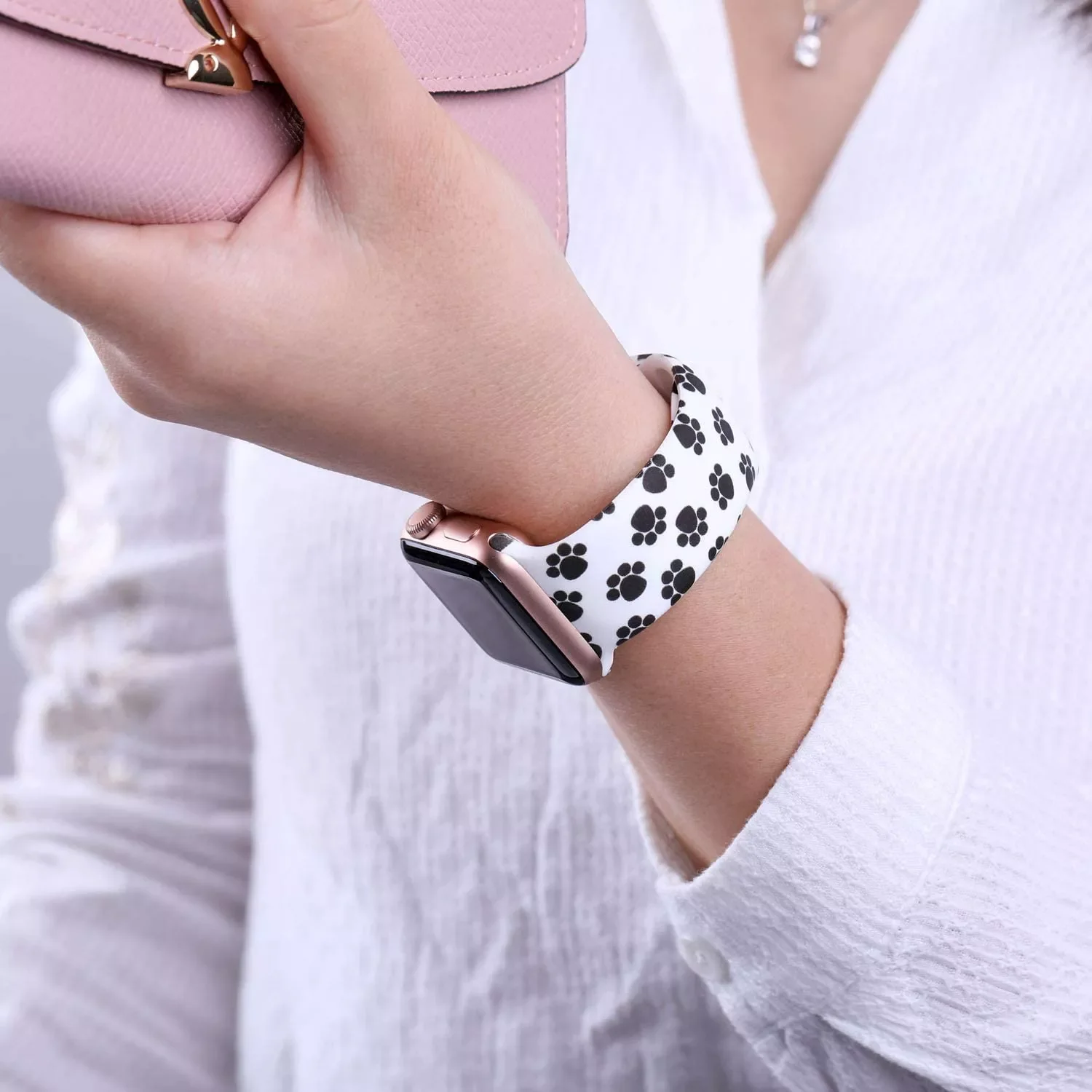 Silicone Strap for Apple watch band 40mm 44mm 45mm 41mm 38mm 42mm 44 45 mm Printed bracelet watchband iWatch serie 6 5 4 3 se 7