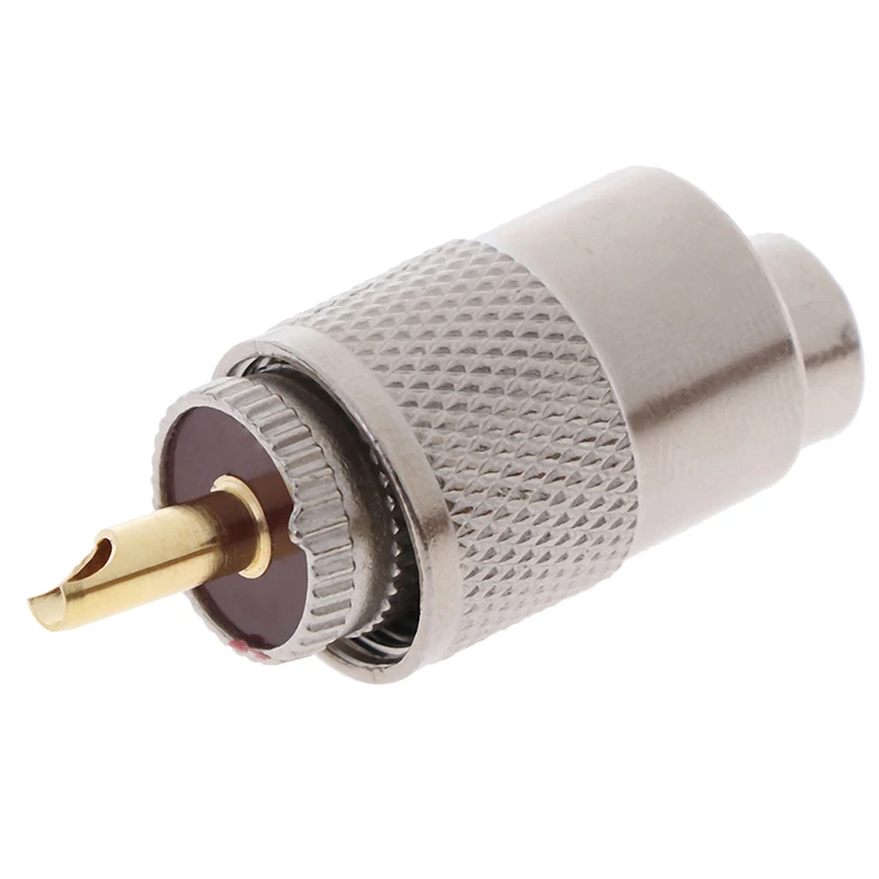 

1PCS UHF PL259 Male Plug Screwed Coupling Connector RF UHF Coaxial Male PL259 Plug Crimp RG8U RG58-3 4.5*1.5cm