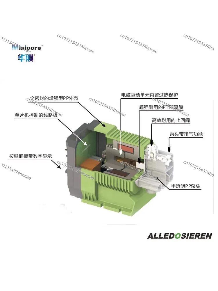 Небольшой дозирующий насос инъекция дозирования кислоты и щелочей