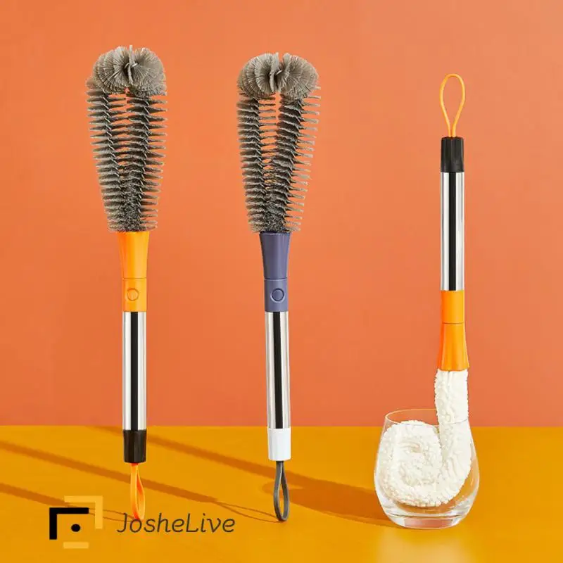 

Щетка для чистки детских бутылочек, щетка для сосков, комбинированная щетка для чистки детских бутылочек с вращением на 360 градусов, инструмент для чистки