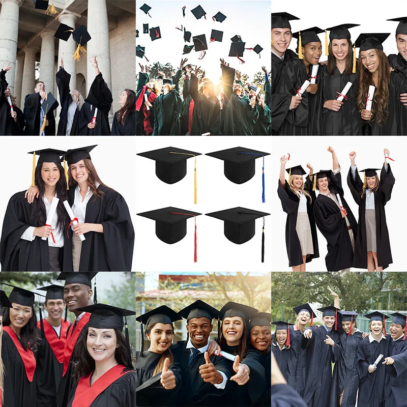 Кепки с кисточками для взрослых выпускного студентов девичников |