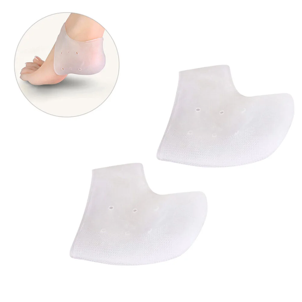 

3 Pairs Cup Sets Foot Protectors Feet Pain Relief Socks Crack Pad Spa Gel Bunion Corrector Silicone Heel Cushion