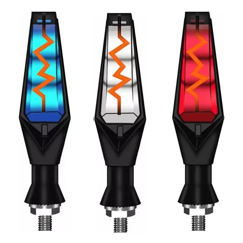 

2Pcs Easy Installation Мотоцикл IndicatorLamp Лампа указателя поворота Flowing Blinker GTWS