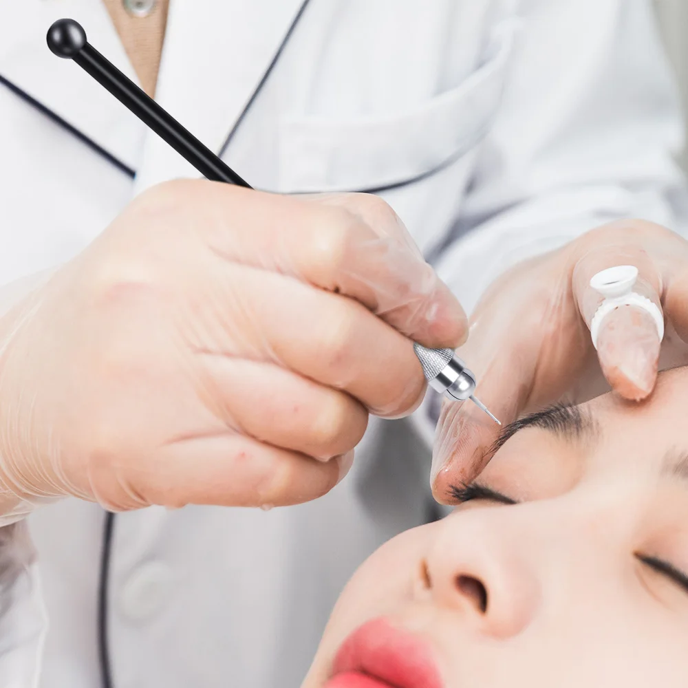 Фото Ручка для перманентного макияжа с одной головкой, ручка с перекрестными зажимами для татуажа бровей, 3d-ручка для микроблейдинга №4