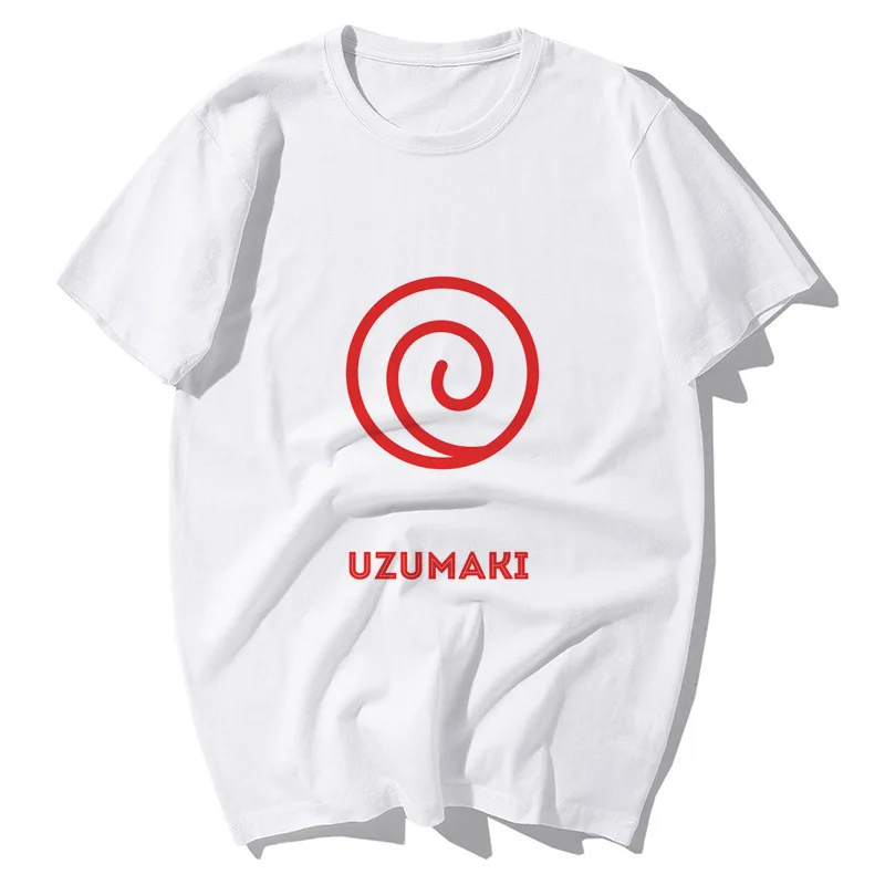 

Fashion Men's and Women's T-Shirts Summer Naruto Swirl Naruto Street Print Couple Short Sleeve Men and Women