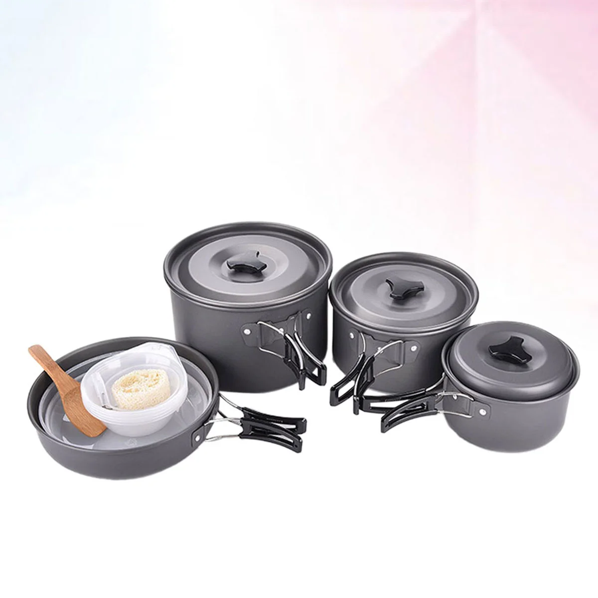 

1pcs Portable Simple Practical Camping Cooking Outdoor Cooking Set Camping Cookware for Party Gathering