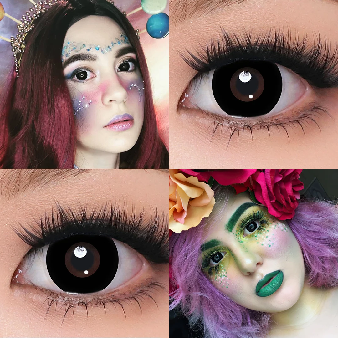 Цветные контактные линзы Magister очки для зрения глаз косплей макияж красота