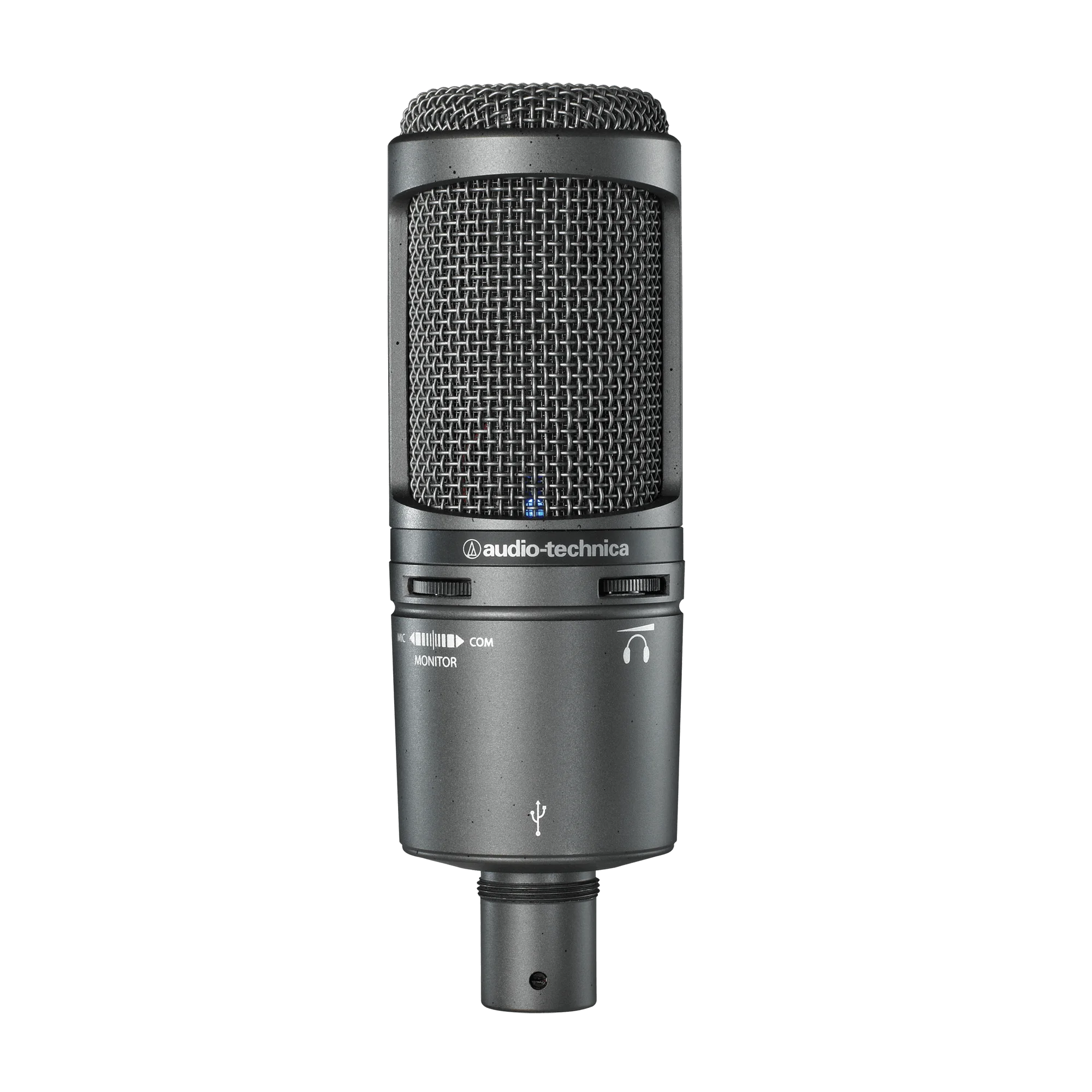 Audio-Technica AT2020USB+ Cardioid Condenser USB Microphone, With Built-In Headphone Jack & Volume Control, Perfect for Content enlarge