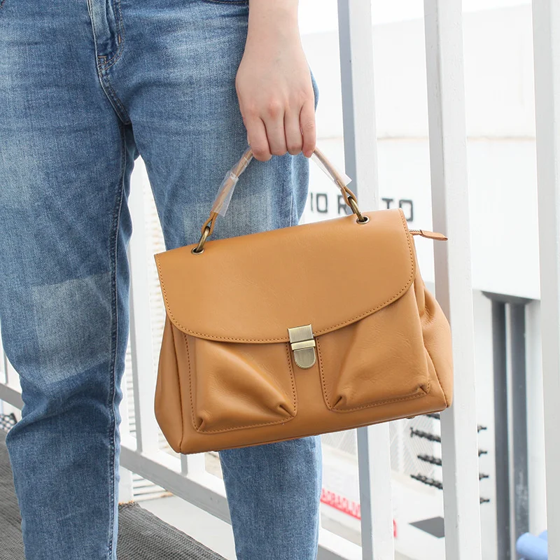 

Роскошный качественный подлинный бренд 2023 Новый Стиль дерево крем ручная мода плечо большой емкости первого слоя воловьей кожи мягкая кожа