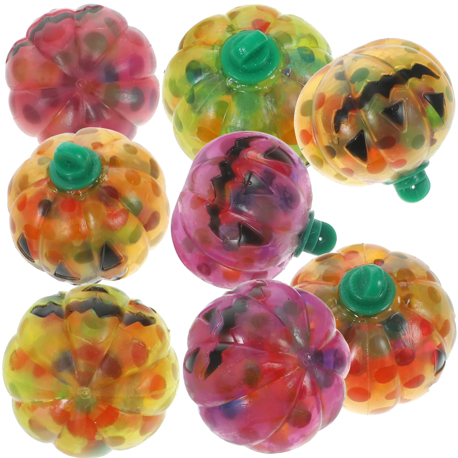 

8 Pcs Halloween Toys Ball Pumpkin Prop Gathering Props Pillar Plaything Tpr