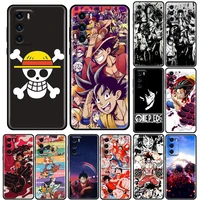 luffy one piece anime silicone phone case for huawei p30 p40 p20 p10 lite p50 pro p smart z 2019 soft tpu back cover luffy coque