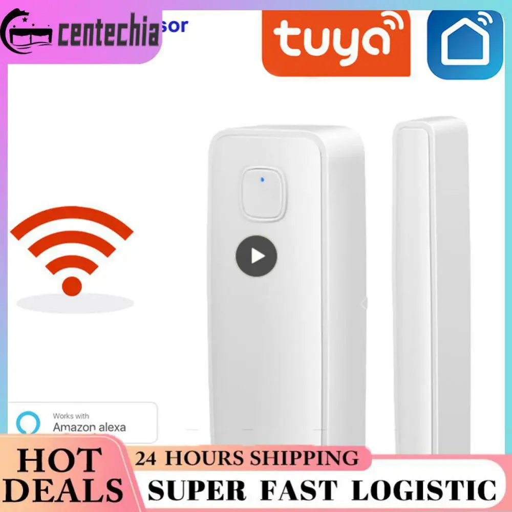 

Wifi Door Sensor Tuya Anti-theft Equipment Smart Window Detector Voice Control Low Power Door And Window Alarm Smart Home