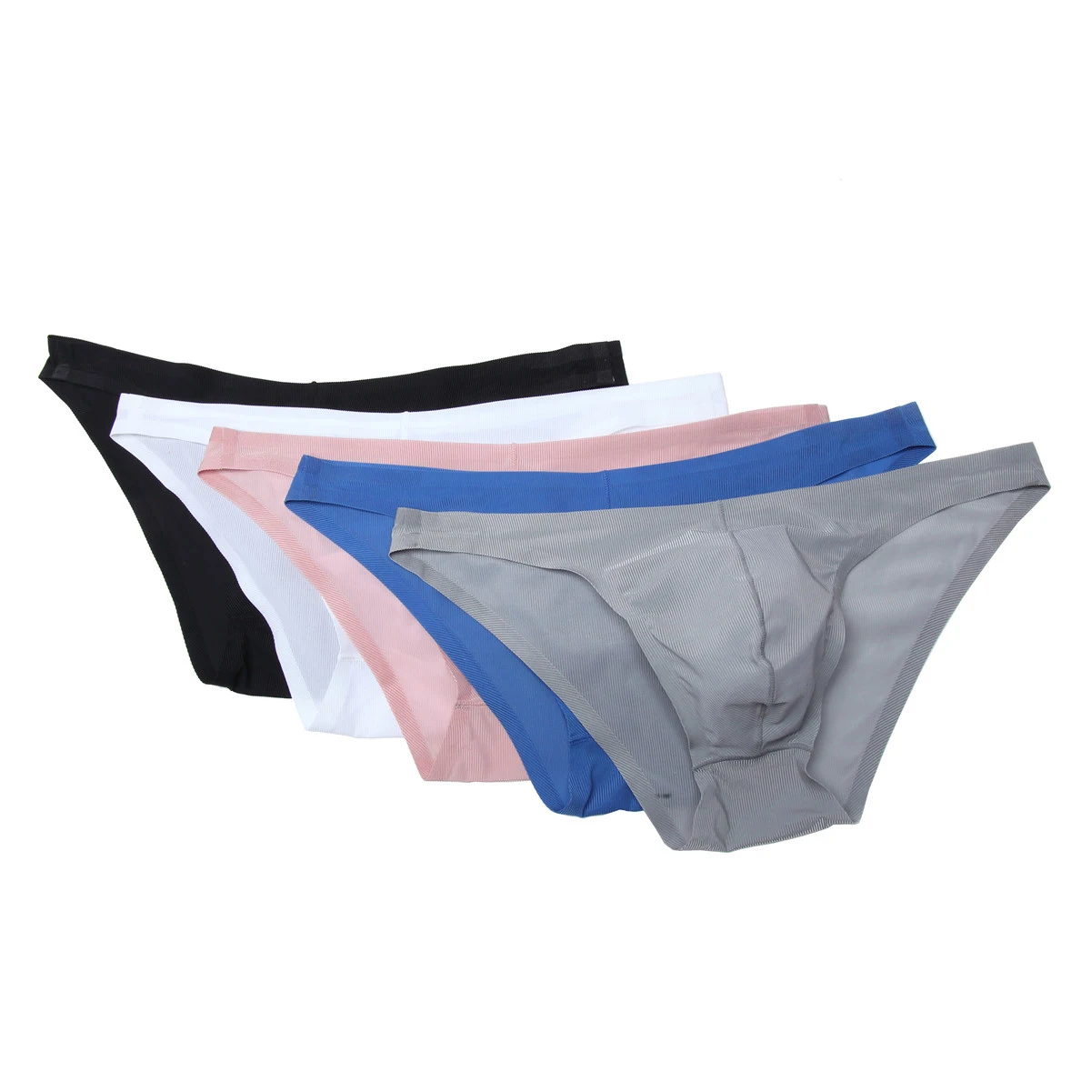 

3PCS Sexy Mens Underwear Ultra Thin Seamless Underpants Men Ice Silk Panties Cueca See Through Briefs Hombre Bikini Tanga Thongs